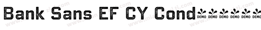 Bank Sans EF CY Cond字体转换